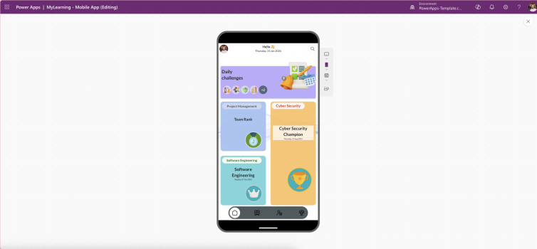 MyLearning – Corporate Training App for Power Apps Mobile